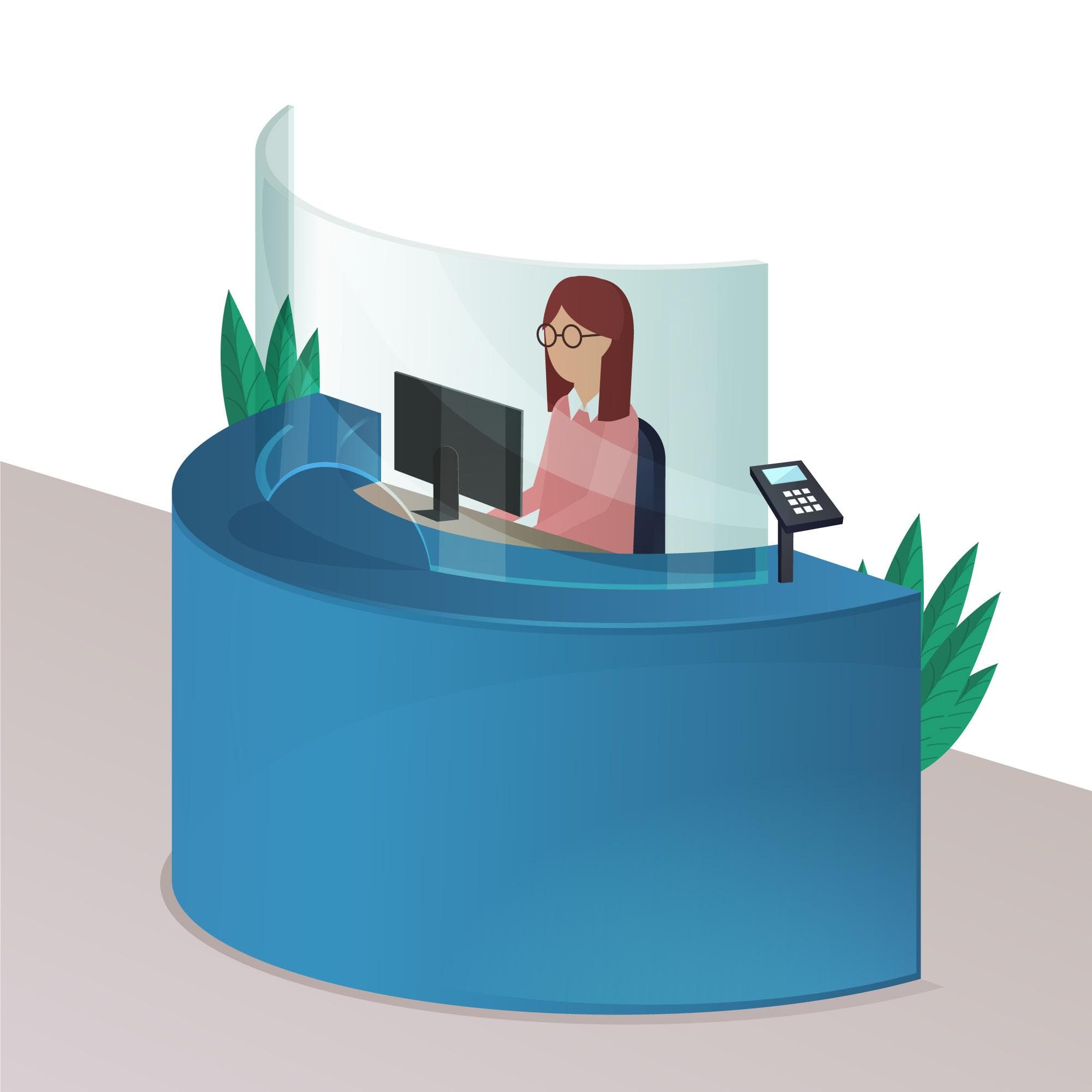 Reception desk, Lekki